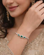 CBR-007 Emerald Elegance Wrapped In silver