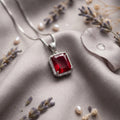 PC-001 Square Zircon Studded Pendent