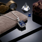 PC-001 Square Zircon Studded Pendent