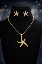 PS-005 Golden Star Fish Glow, Ocean-Inspired Elegance