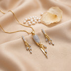 PS-008 Dangling Tassel Pendent Set
