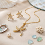 PS-005 Golden Star Fish Glow, Ocean-Inspired Elegance