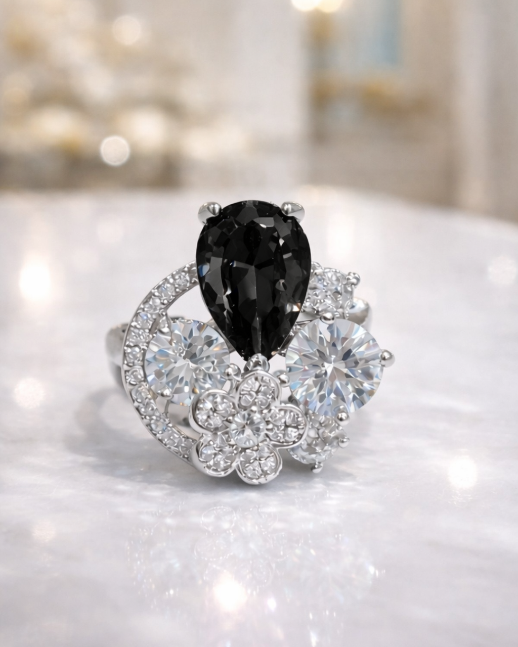 RG-002 Imp Pear Stone Ring