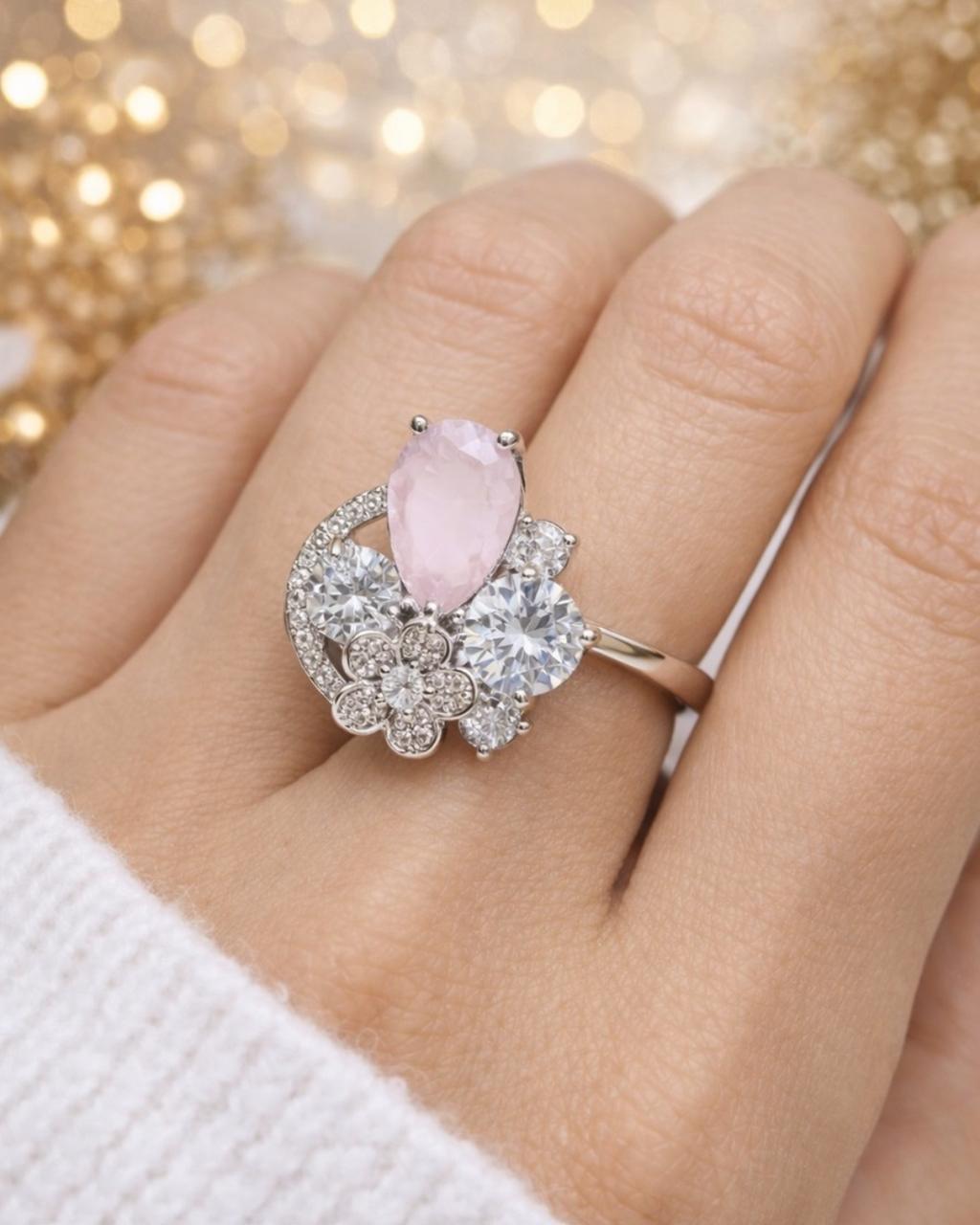 RG-002 Imp Pear Stone Ring