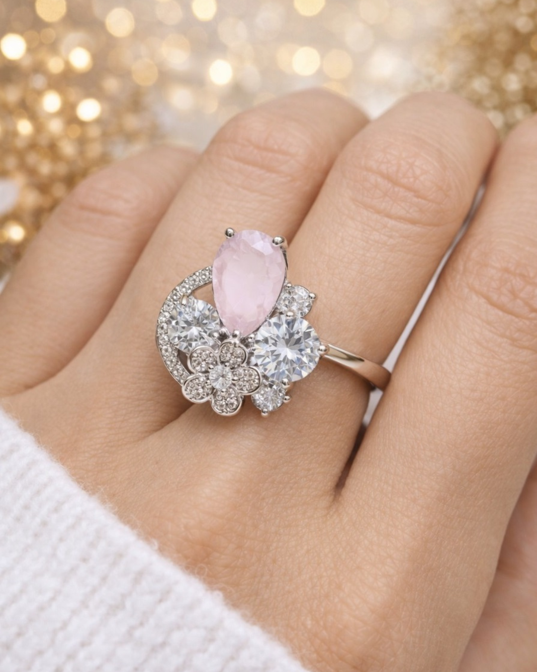 RG-002 Imp Pear Stone Ring