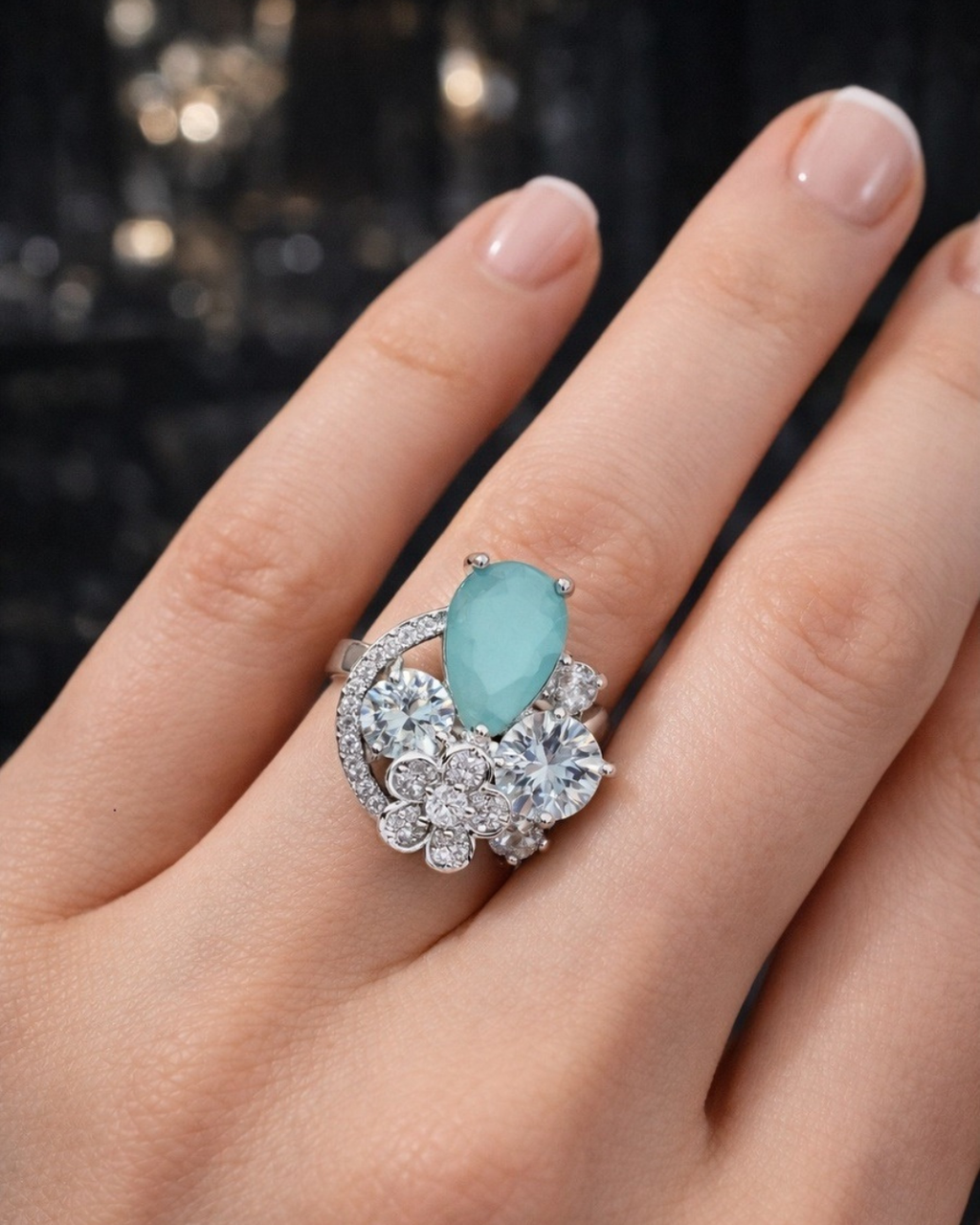 RG-002 Imp Pear Stone Ring