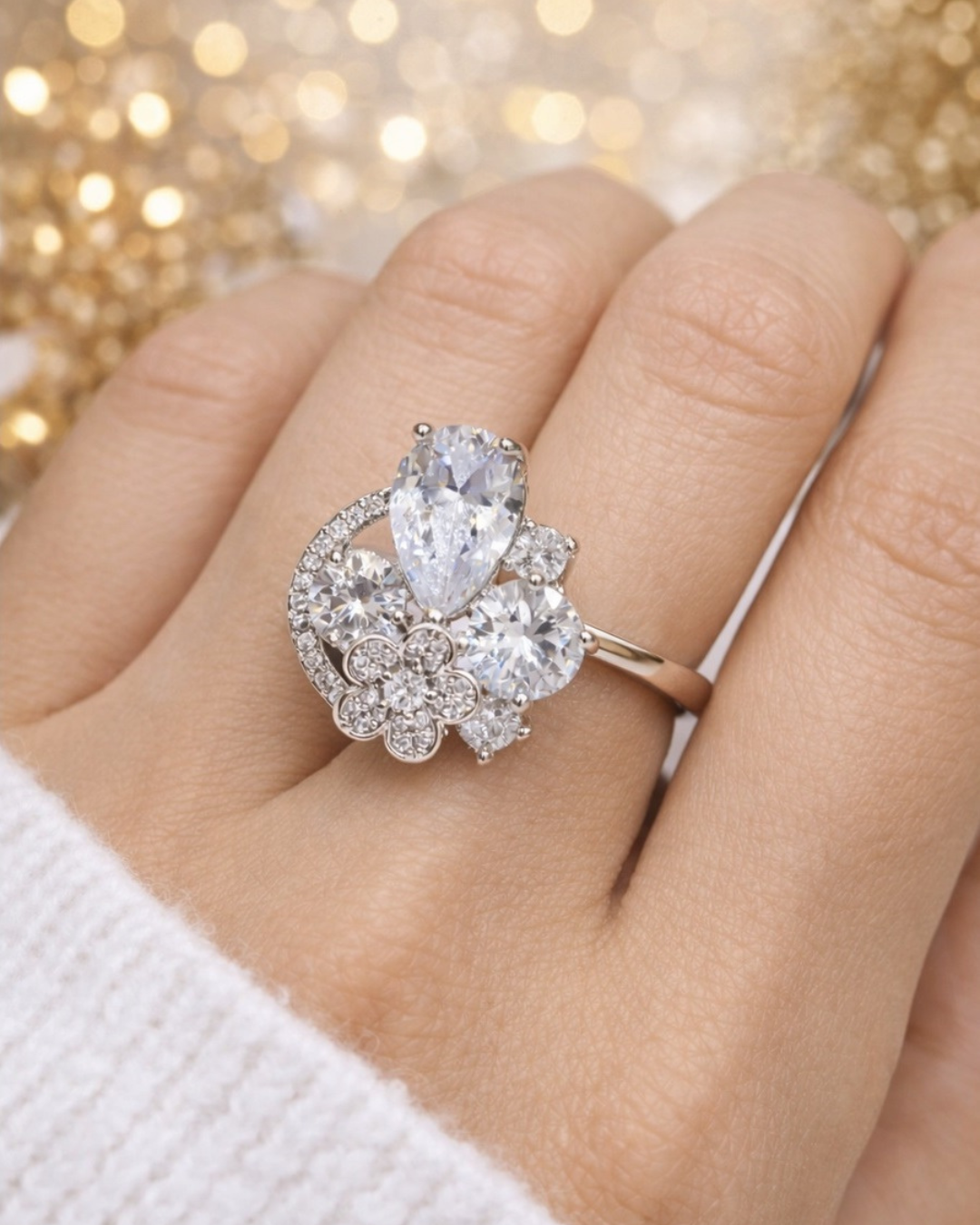 RG-002 Imp Pear Stone Ring