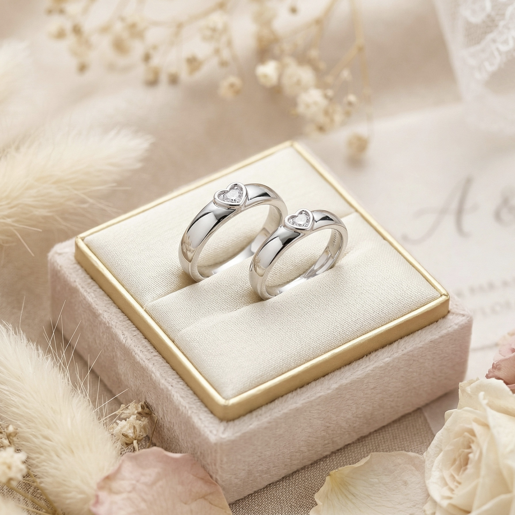 RG-055 Two Hearts One Bond (Couple Rings)