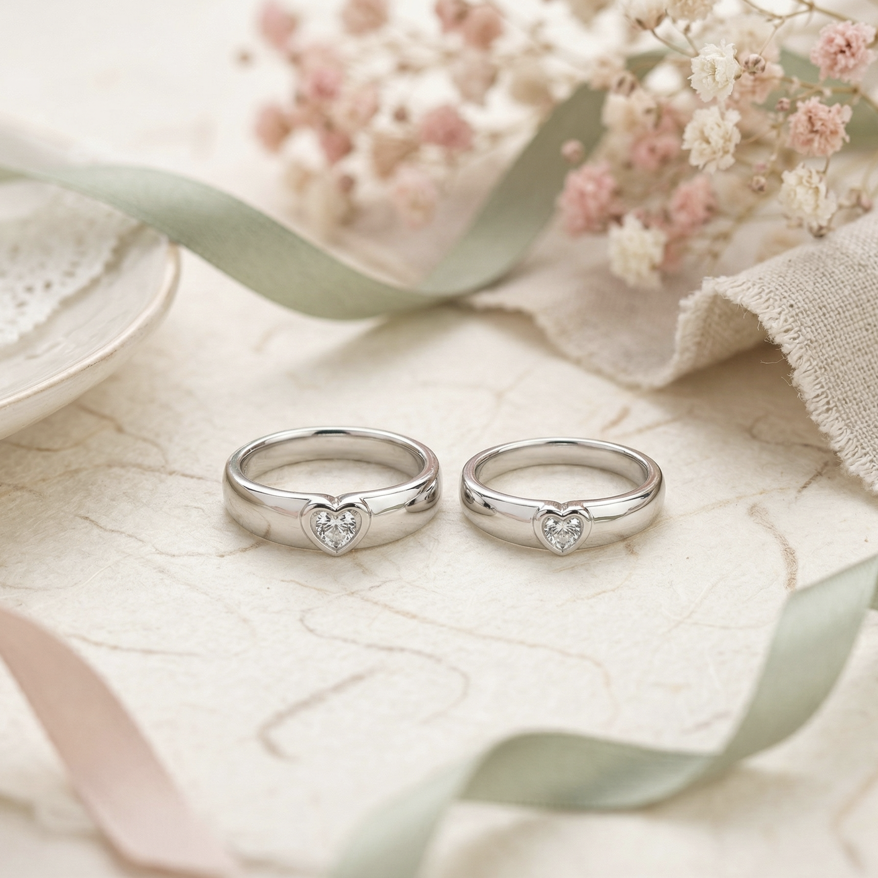 RG-055 Two Hearts One Bond (Couple Rings)